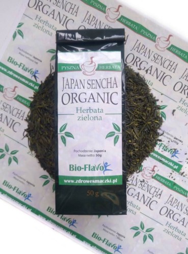 HERBATA zielona JAPAN SENCHA Organic 50g Bio-Flavo