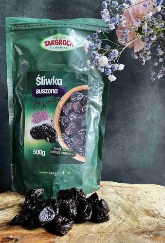 ŚLIWKI SUSZONE BEZ PESTEK 500g Targroch