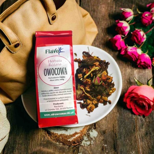 HERBATA OWOCOWA RÓŻANA 100G FLAVO