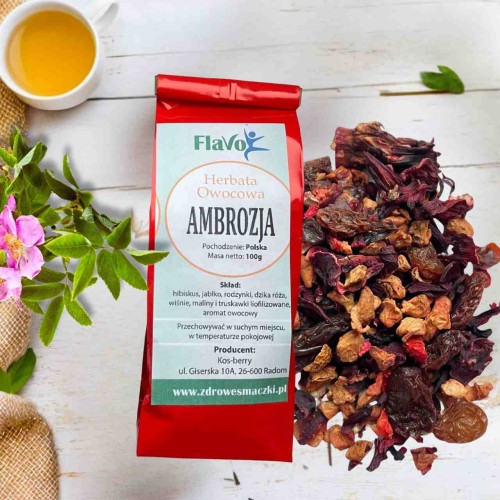 HERBATA OWOCOWA AMBROZJA 100G FLAVO