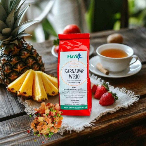 HERBATA OWOCOWA KARNAWAŁ W RIO 100G FLAVO
