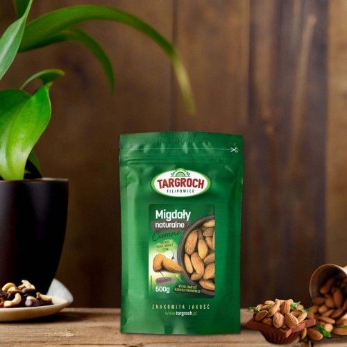 MIGDAŁY naturalne ciemne 500g TARGROCH