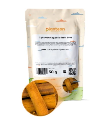 CYNAMON CEJLOŃSKI LASKI 5cm 50g Planteon