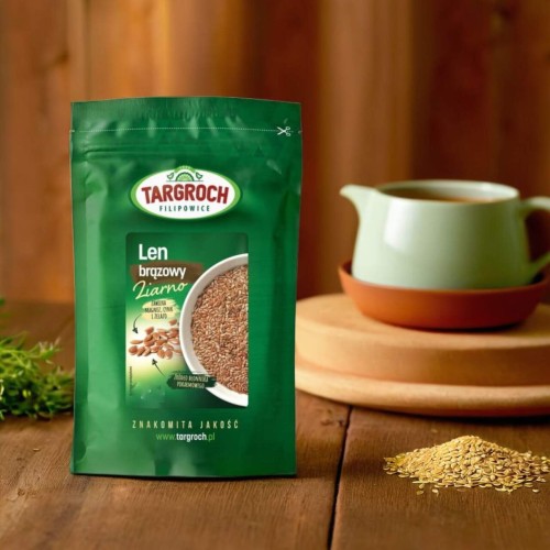 Siemię lniane, brązowe 1kg TARGROCH