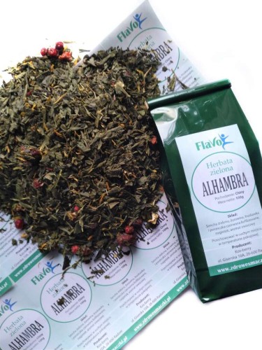 HERBATA ZIELONA ALHAMBRA 100G FLAVO
