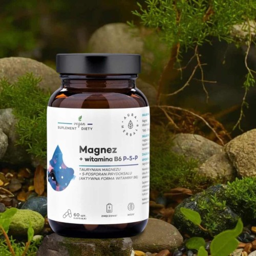 TAURYNIAN MAGNEZU + WITAMINA B6 60 Kaps. Aura Herbals