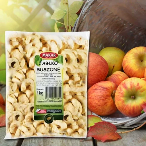 JABŁKO SUSZONE 1KG MAKAR