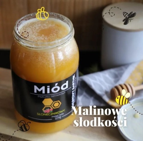 MIÓD SŁONECZNIKOWY 1200G 