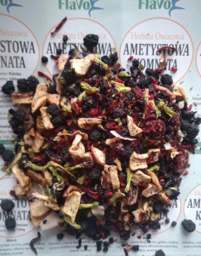 HERBATA OWOCOWA AMETYSTOWA KOMNATA 100G FLAVO