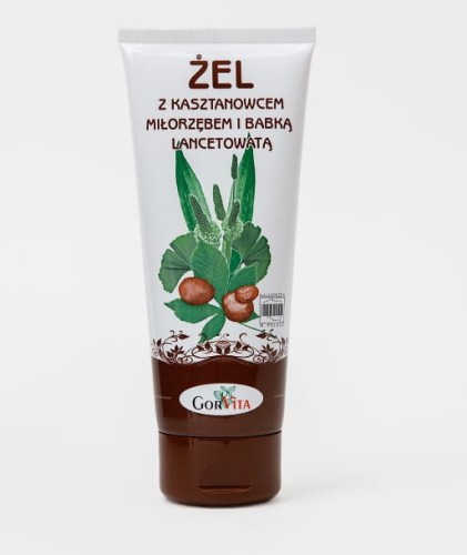 ŻEL Z KASZTANOWCEM, MIŁORZĘBEM I BABKĄ LANCETOWATĄ  200ML