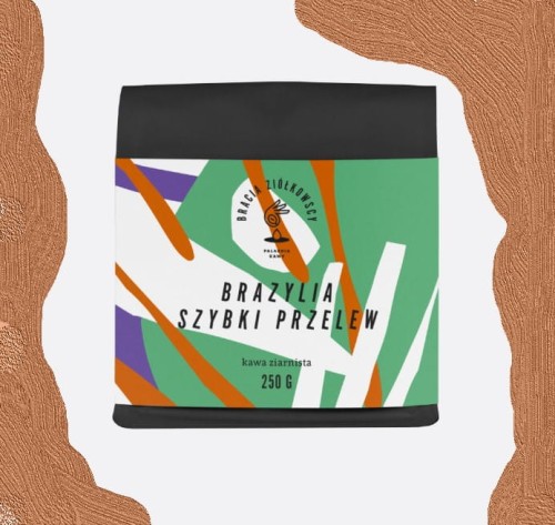 KAWA BRAZYLIA SZYBKI PRZELEW 250G ZIARNISTA