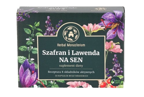 SZAFRAN I LAWENDA NA SEN 30 KAPS.