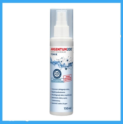 SREBRO KOLOIDALNE 25 ppm, Argentum200, aerozol 150 ml