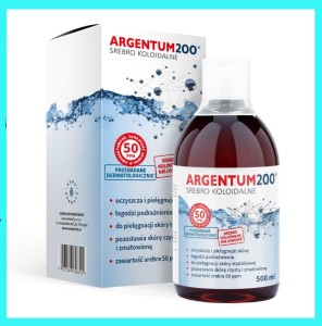 SREBRO KOLOIDALNE 50 ppm, Argentum200, TONIK 500 ml