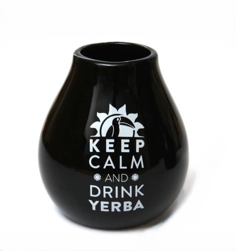 MATERO Ceramico LUKA NEGRO 350 ml 