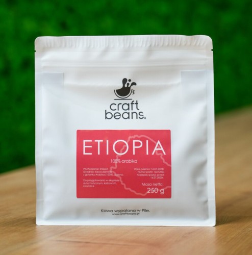 KAWA ETIOPIA ZIARNISTA 250G