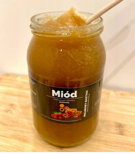 Miód MALINOWY 1200g z Polski