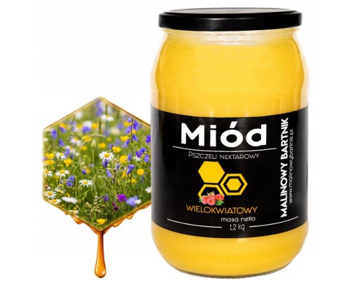 MIÓD WIELOKWIATOWY 1200g  Polski