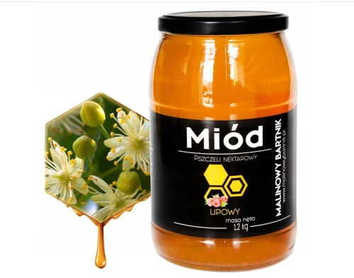 Miód LIPOWY 1200g  z Polski