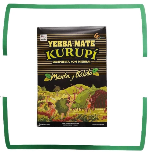 Yerba mate Kurupi Compuesta con Hierbas 500g  Menta