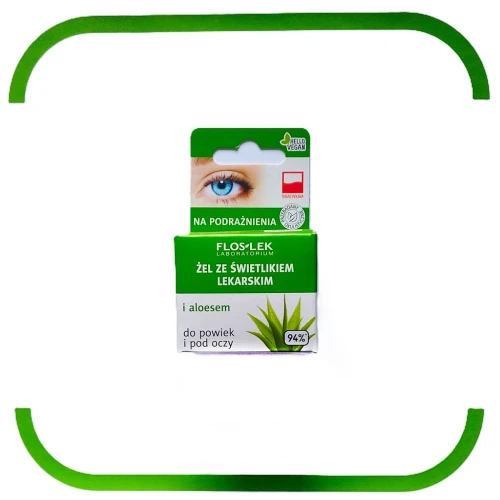 Żel ze ŚWIETLIKIEM lekarskim i ALOESEM do powiek i pod oczy 10g