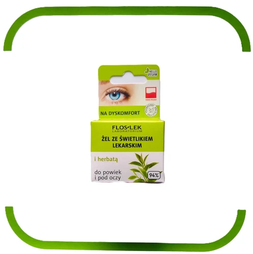 Żel ze ŚWIETLIKIEM lekarskim i HERBATĄ do powiek i pod oczy 10G