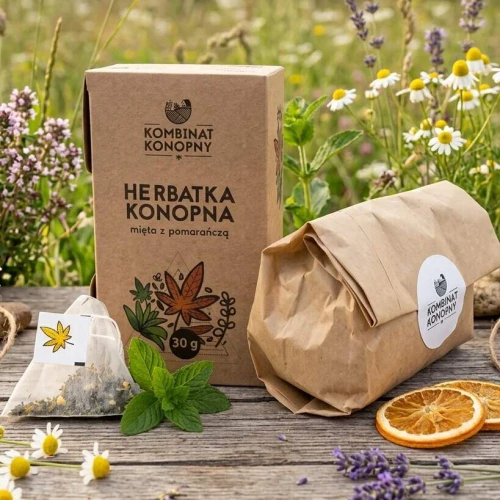 HERBATKA KONOPNA  MIĘTA Z POMARAŃCZĄ 20 torebek 