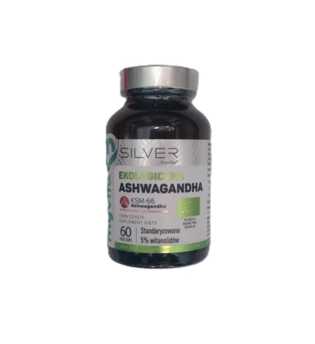 ASHWAGANDA KSM-66 BIO 60kaps. Myvita Silver