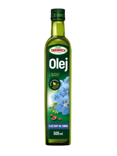 Olej lniany tłoczony na zimno 500ml