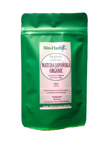 HERBATA MATCHA JAPAN Style ORGANIC 50G 