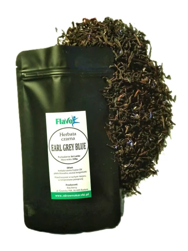 HERBATA CZARNA EARL GREY BLUE Ceylon OP Premium 200g 