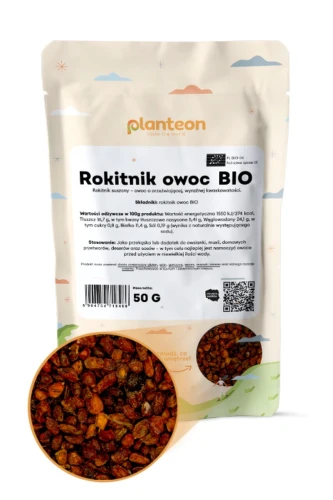 Rokitnik owoce suszone BIO 50g Planteon