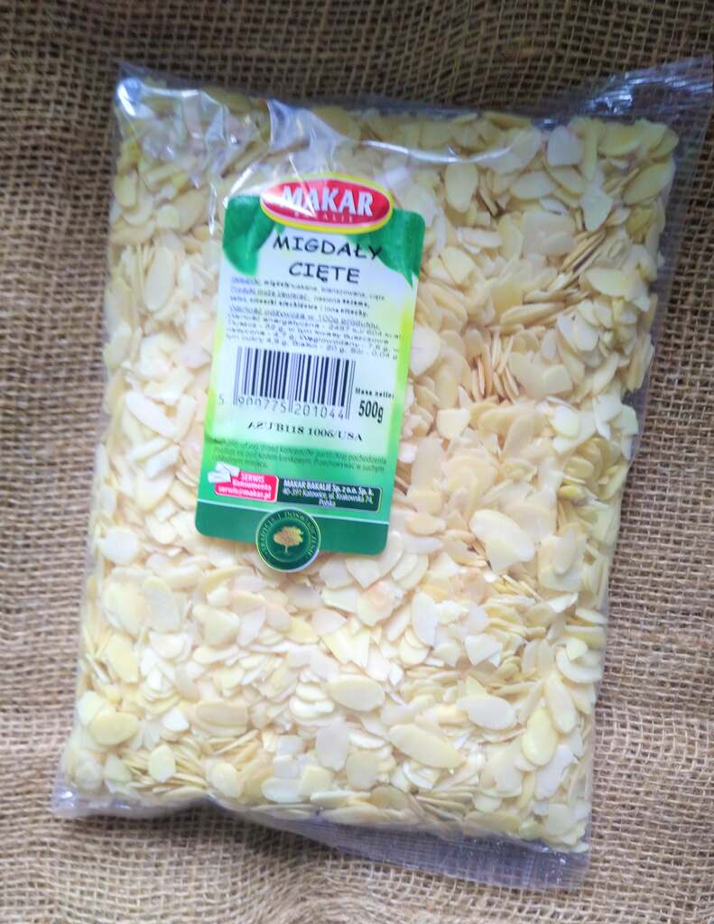 MIGDAŁY CIĘTE PŁATKI 500G