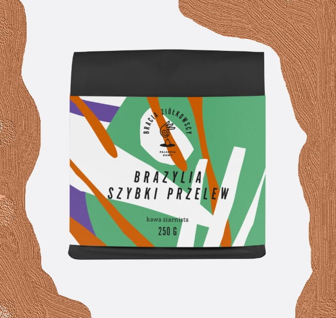 KAWA BRAZYLIA SZYBKI PRZELEW 250G ZIARNISTA