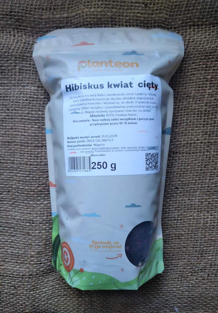 HIBISKUS KWIAT CIĘTY 250G
