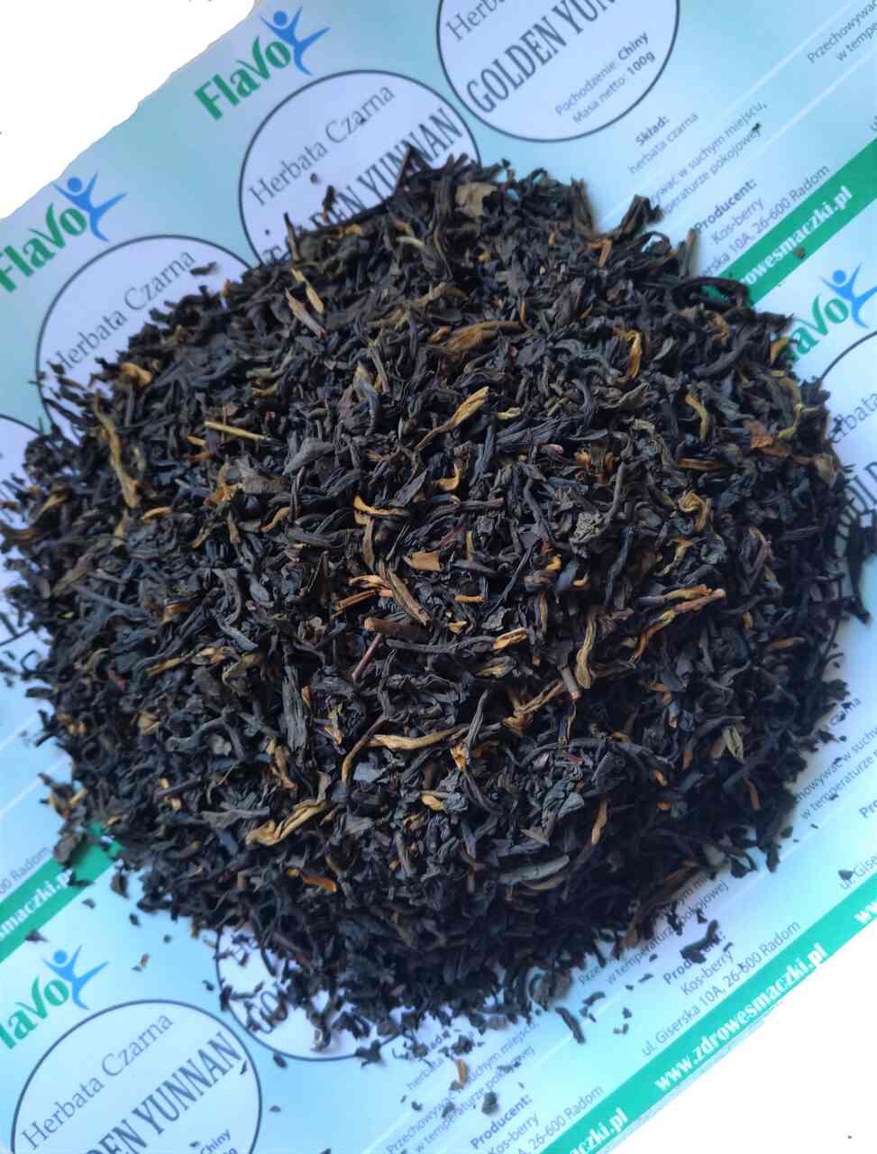 HERBATA CZARNA GOLDEN YUNNAN 100G Flavo