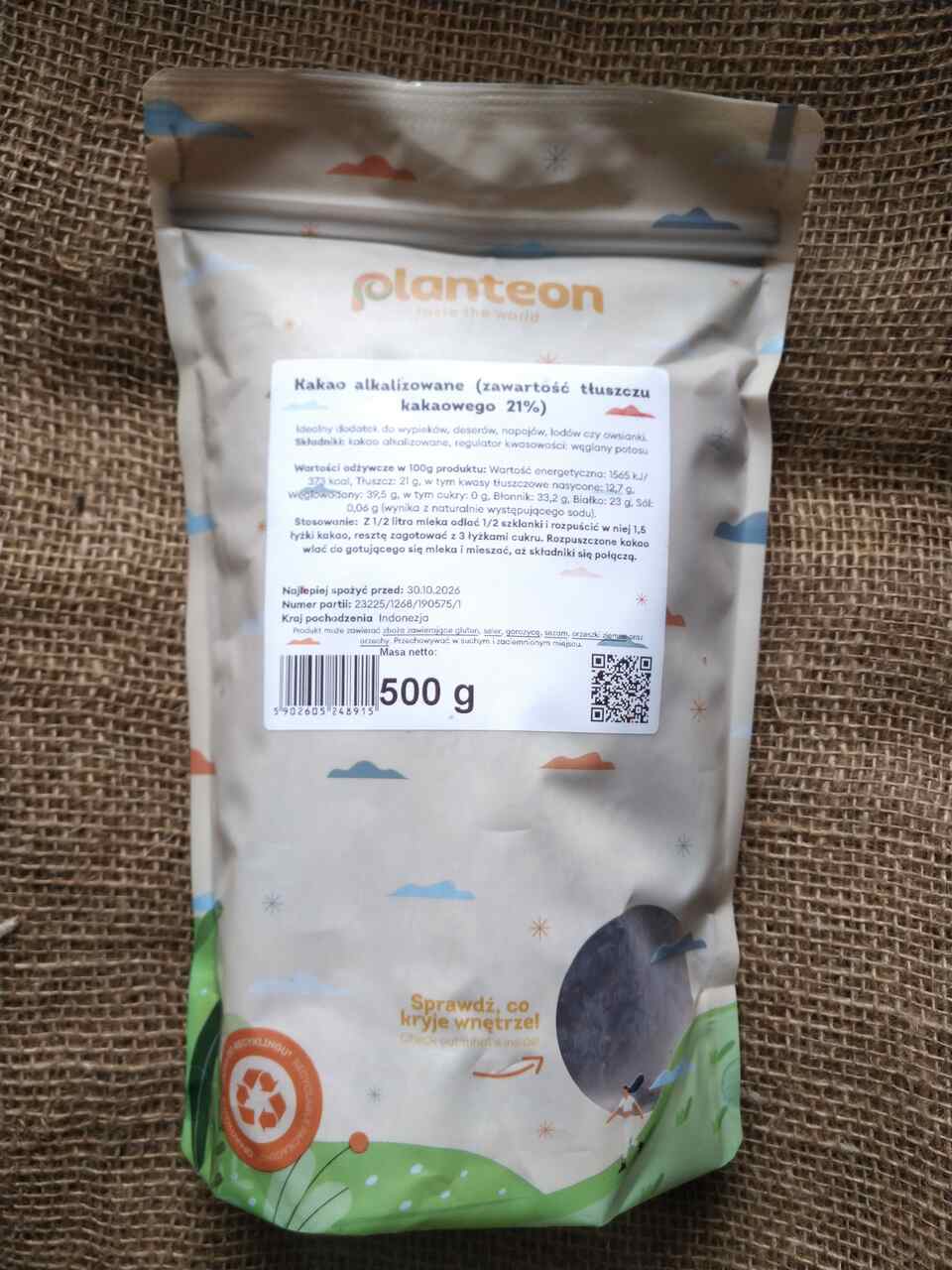 KAKAO ALKALIZOWANE 500G - 21% TŁUSZCZU Kakaowego