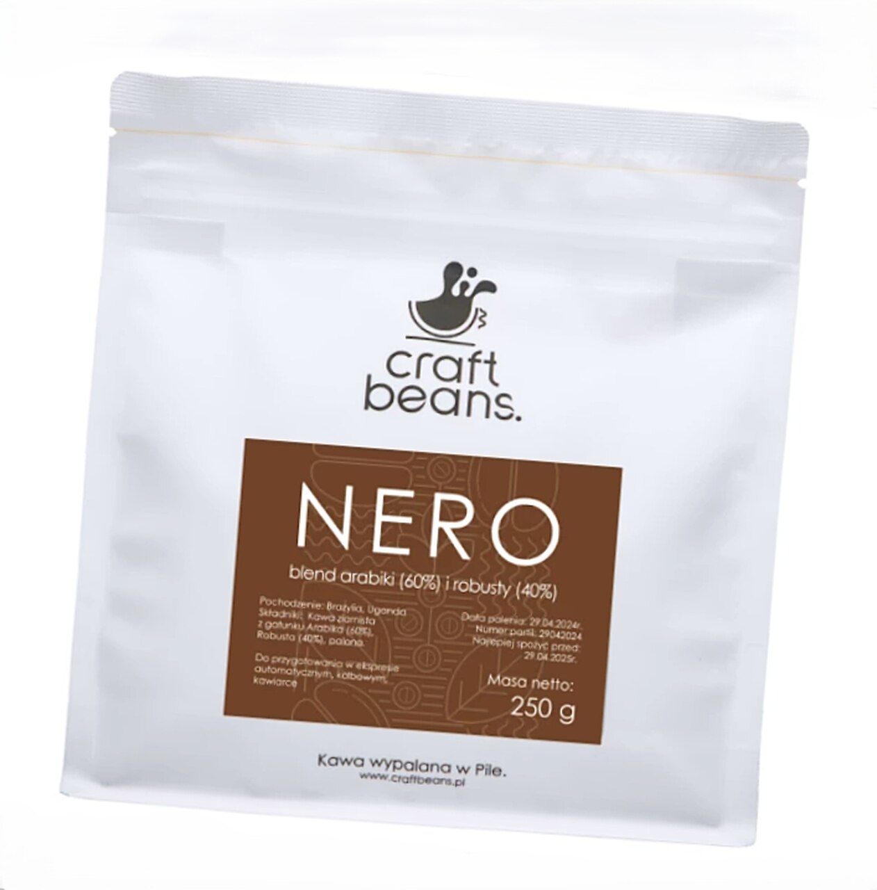 KAWA ZIARNISTA NERO 250G