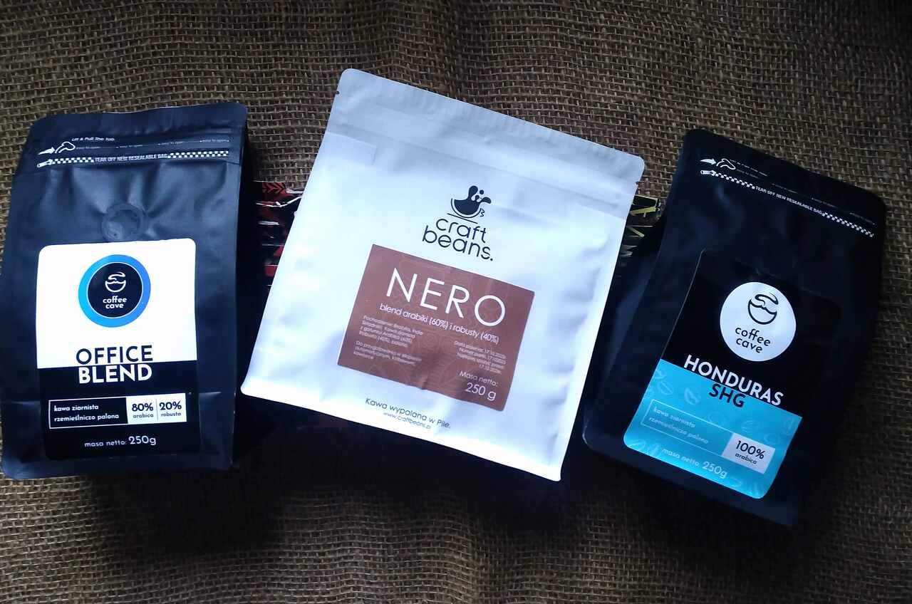 KAWA ZESTAW CAŁKIEM NIEZŁY WYBÓR 3x250g
