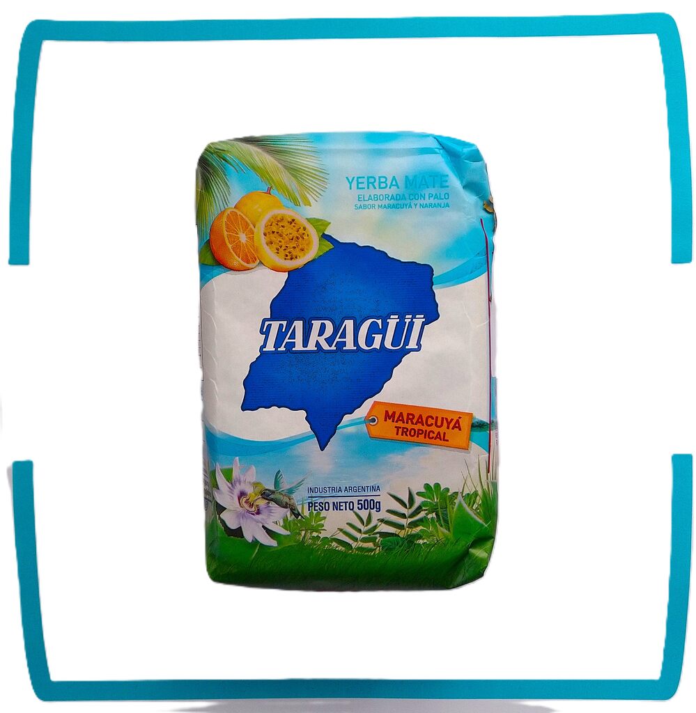 YERBA MATE TARAGUI MARACUYA TROPICAL 500G