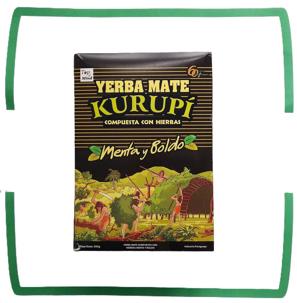 Yerba mate Kurupi Compuesta con Hierbas 500g Menta