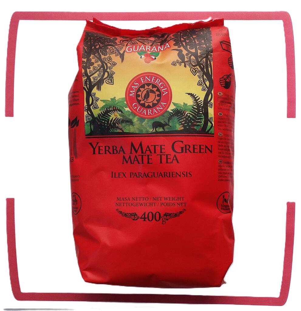 HERBATA YERBA MATE GREEN MAS ENERGIA GUARANA 400G