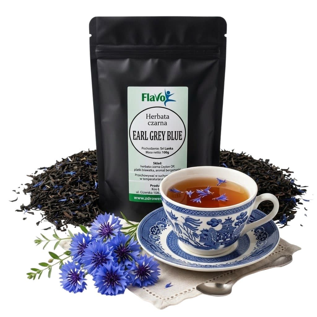 HERBATA CZARNA EARL GREY BLUE 100g Flavo