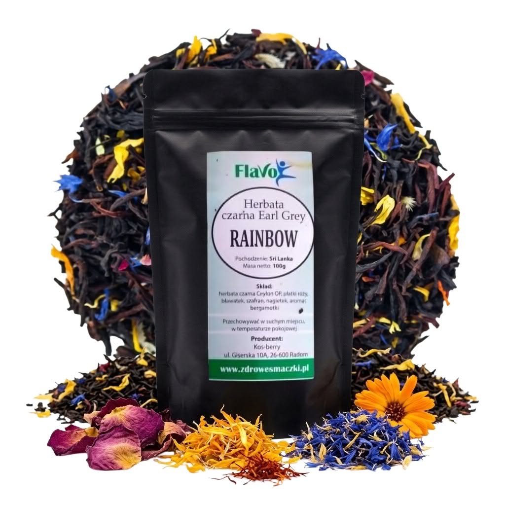 Herbata czarna Earl Grey Rainbow 100g Flavo