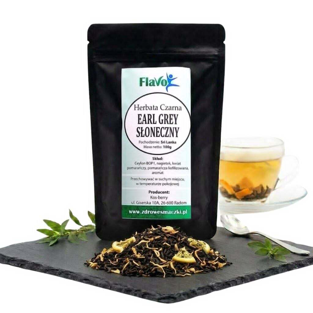 Herbata czarna EARL GREY SŁONECZNY Ceylon BOP1 100g