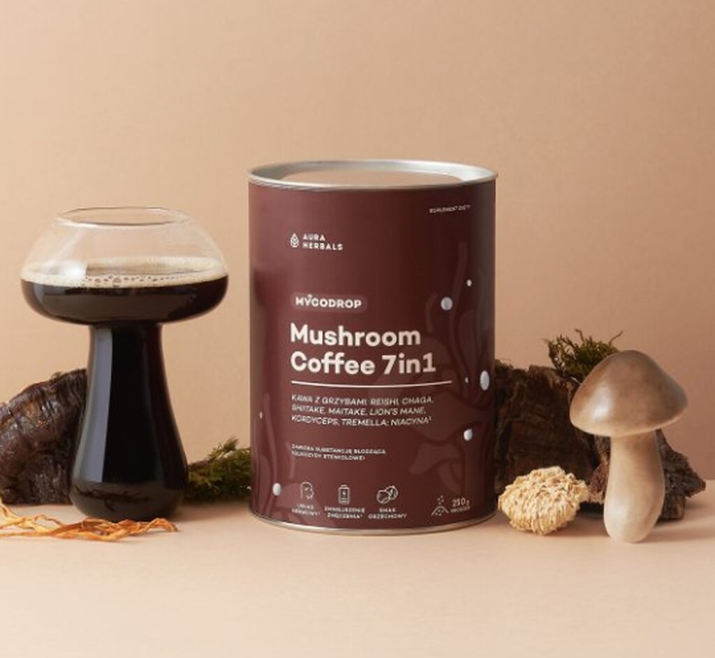 Kawa z grzybami Mycodrop Mushroom Coffee 7 w 1